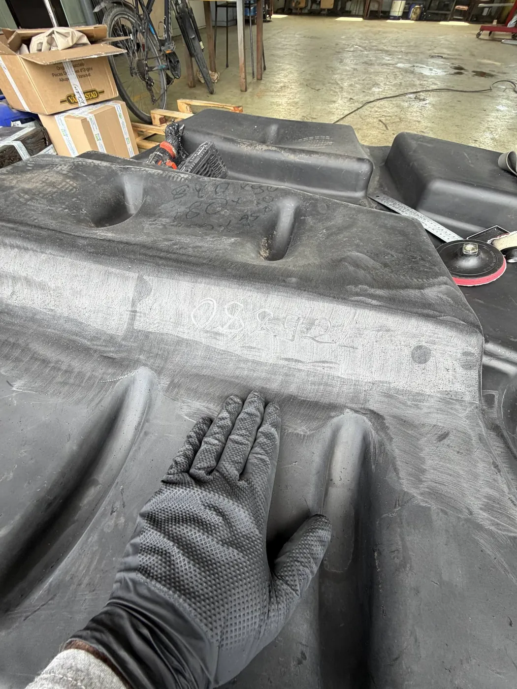Foto 6 der Reparatur — Kraftstofftank-Reparatur Claas Lexion 560 — Jamy