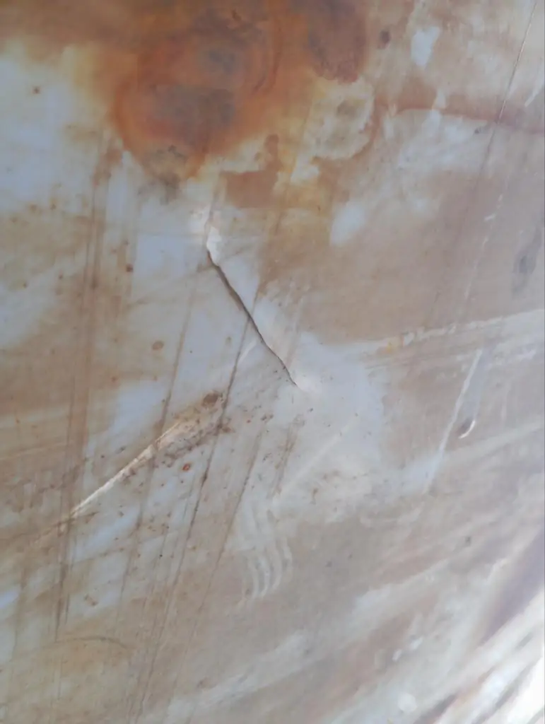 Foto 1 der Reparatur — Reparatur eines stationären Tanks — Juni 2026