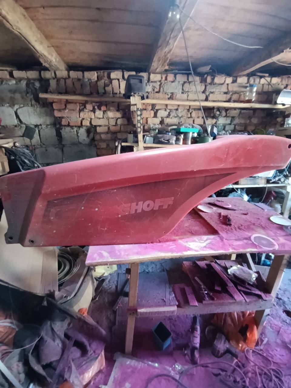 Foto 40 der Reparatur — Halmteiler-Reparatur am Schneidwerk (2)