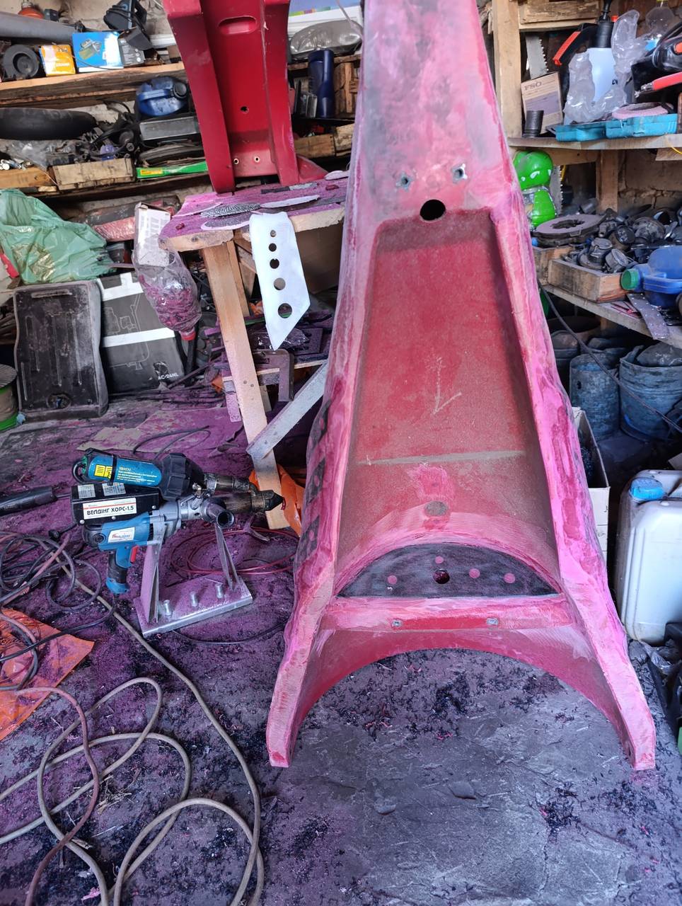 Foto 48 der Reparatur — Halmteiler-Reparatur am Schneidwerk (2)