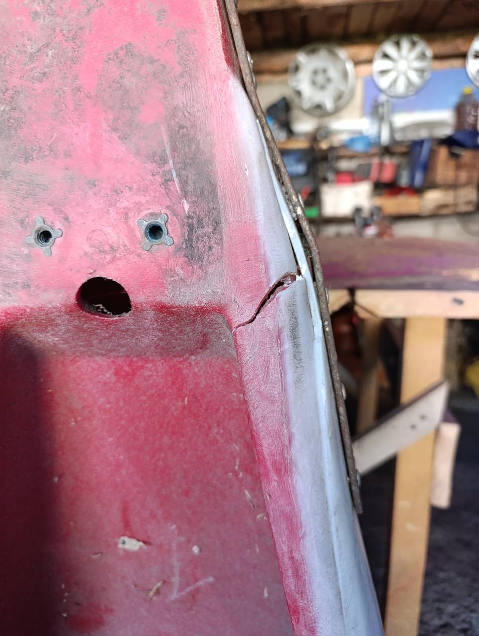 Foto 8 der Reparatur — Halmteiler-Reparatur am Schneidwerk (2)