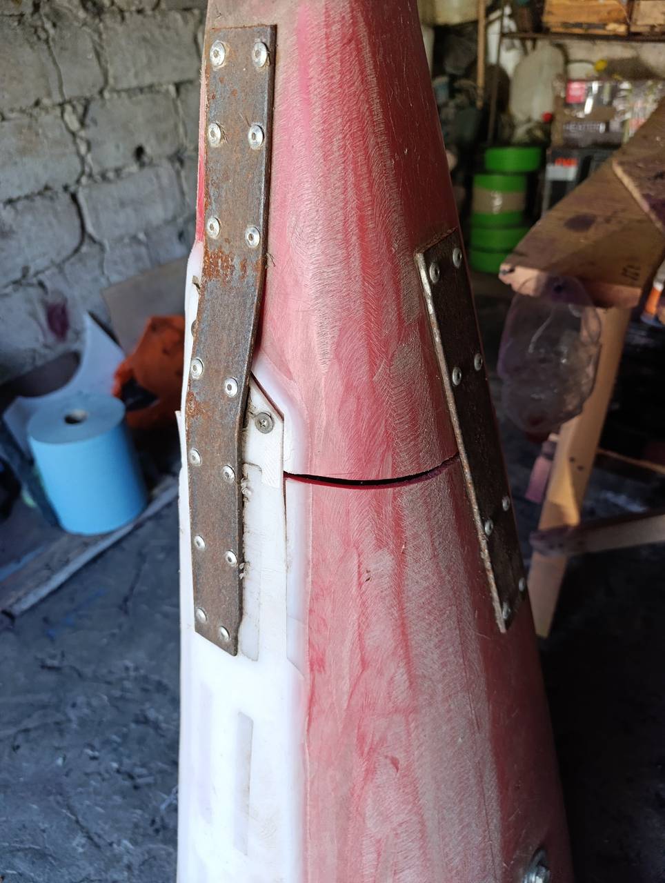 Foto 3 der Reparatur — Halmteiler-Reparatur am Schneidwerk (2)