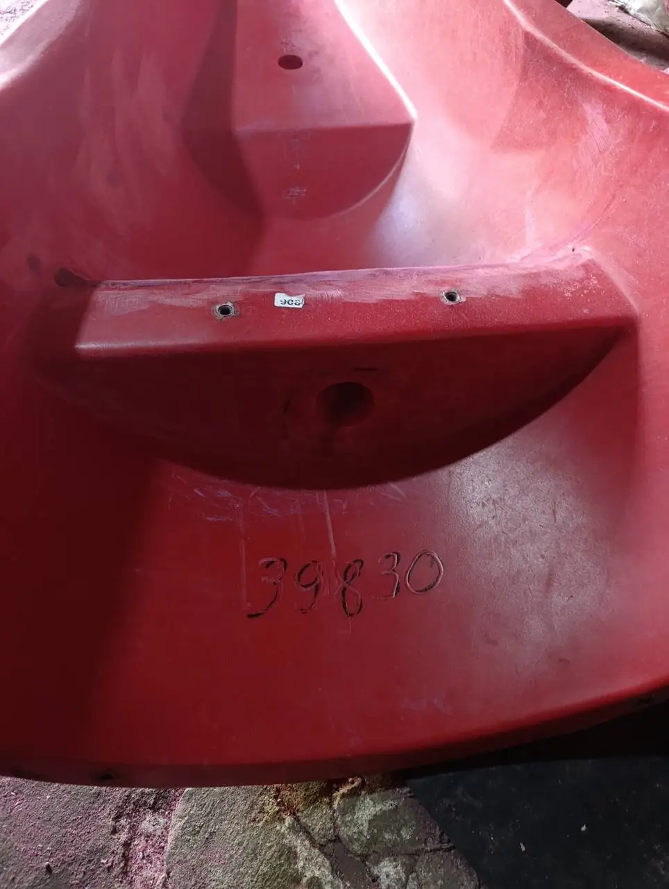 Foto 12 der Reparatur — Halmteiler-Reparatur am Schneidwerk — Risse