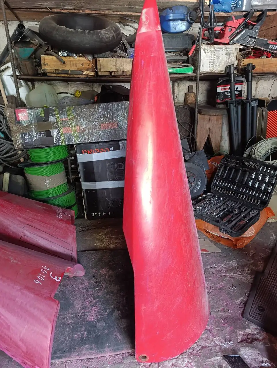Foto 9 der Reparatur — Halmteiler-Reparatur am Schneidwerk — Risse