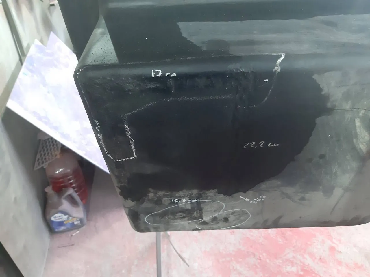 Foto 4 der Reparatur — Kraftstofftank-Reparatur New Holland CX6090