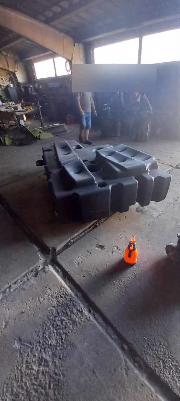 Foto 6 der Reparatur — Kraftstofftank-Reparatur Claas Lexion 580 — Riss an der typischen Schwachstelle