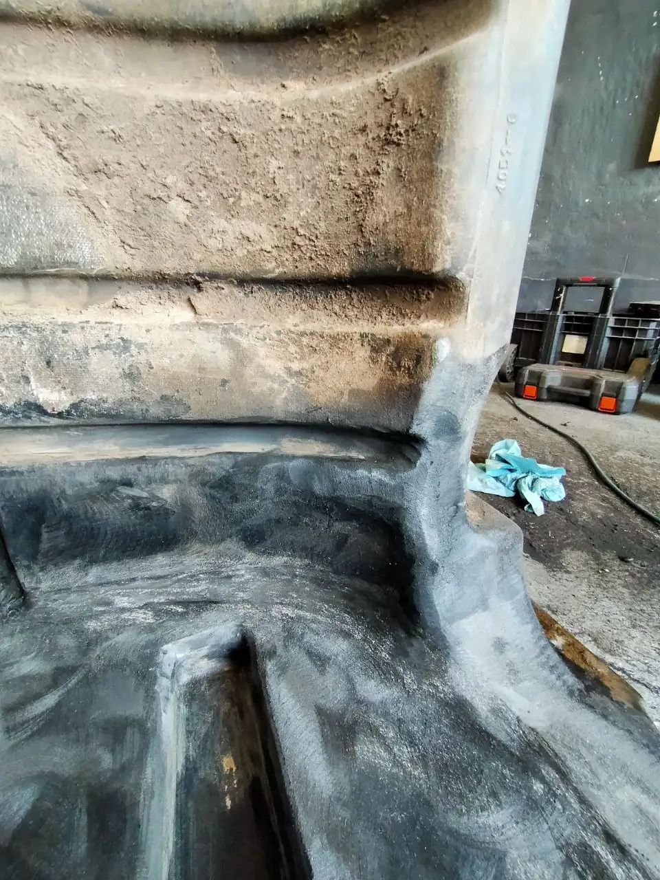 Foto 5 der Reparatur — Kraftstofftank-Reparatur Case 340 — September 2023