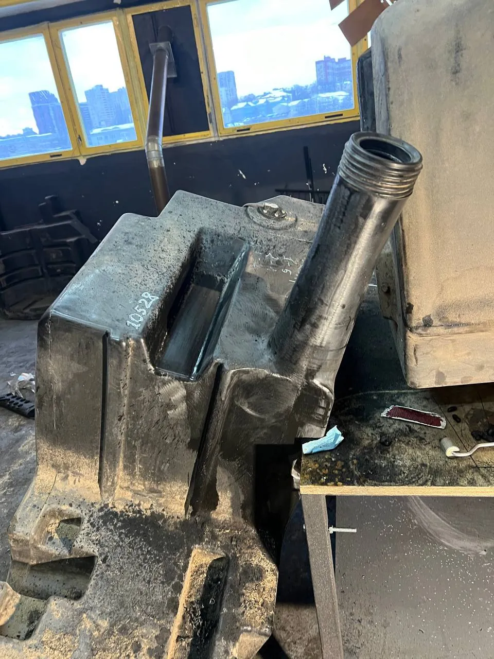 Foto 18 der Reparatur — Kraftstofftank-Reparatur am Mähdrescher
