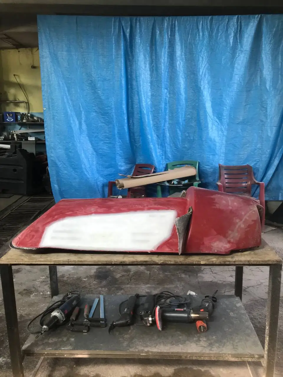 Foto 81 der Reparatur — Halmteiler-Reparatur am Schneidwerk