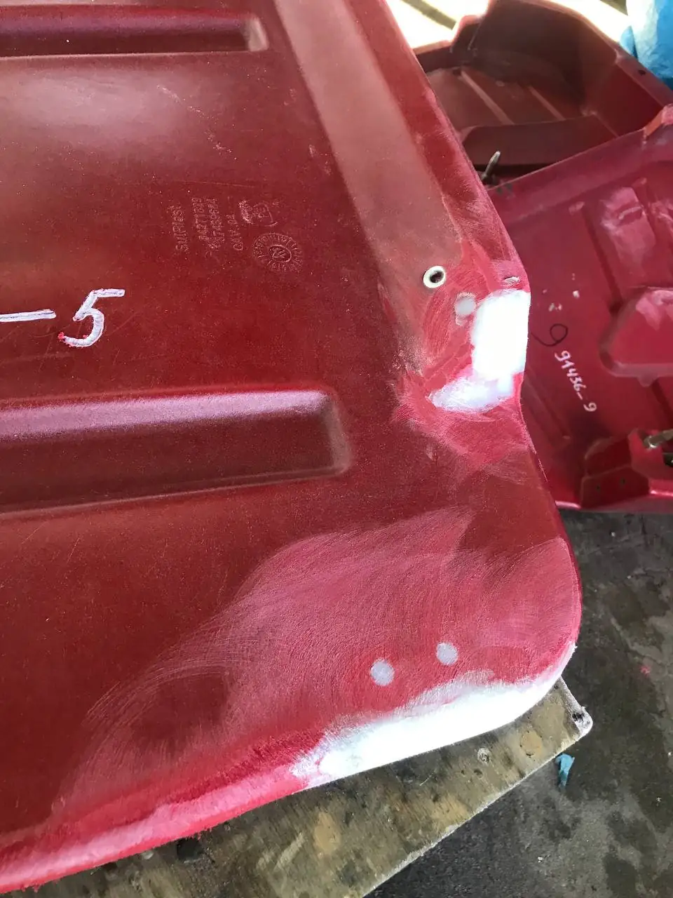 Foto 35 der Reparatur — Halmteiler-Reparatur am Schneidwerk — Juli 2024