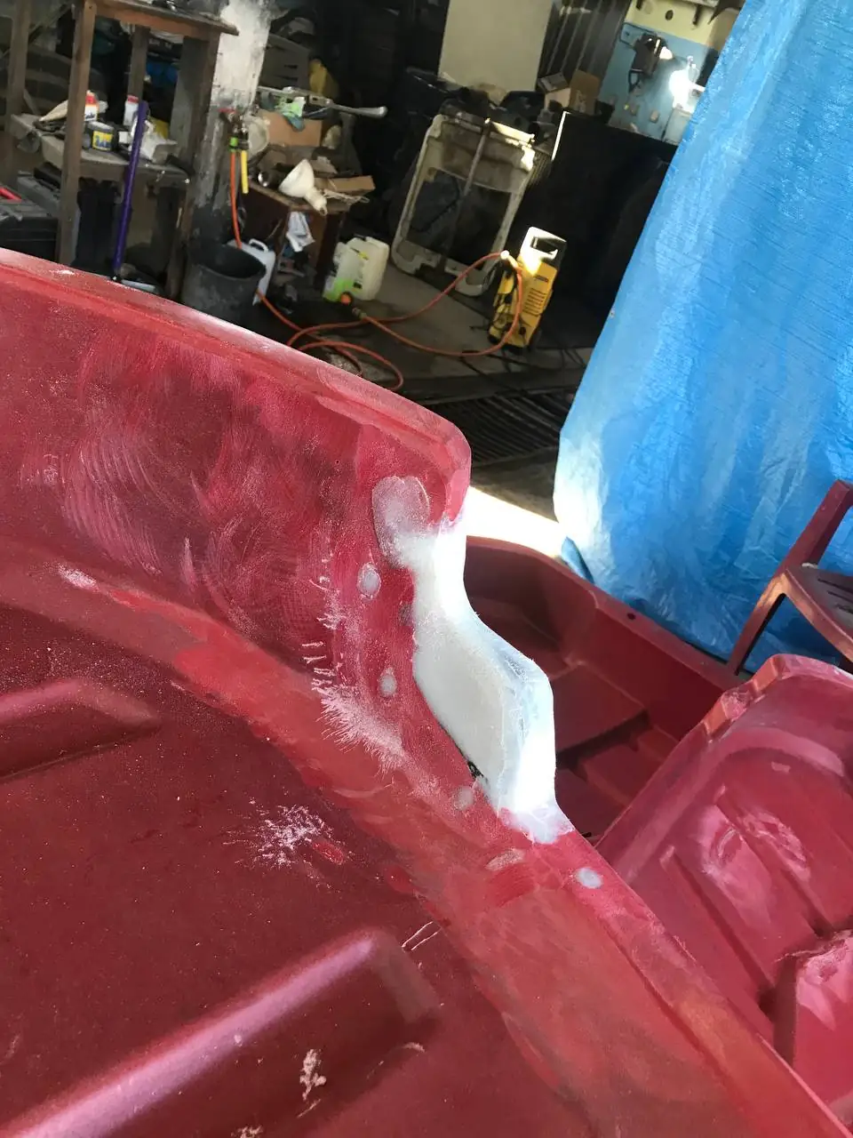 Foto 28 der Reparatur — Halmteiler-Reparatur am Schneidwerk — Juli 2024