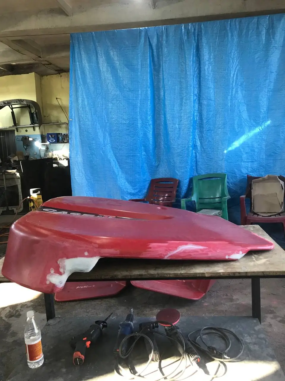 Foto 36 der Reparatur — Halmteiler-Reparatur am Schneidwerk — Juli 2024