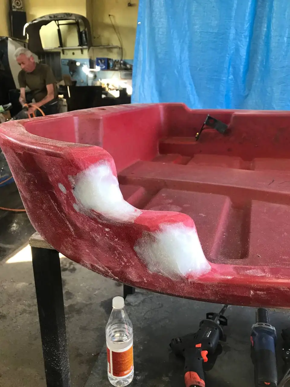 Foto 13 der Reparatur — Halmteiler-Reparatur am Schneidwerk — Juli 2024