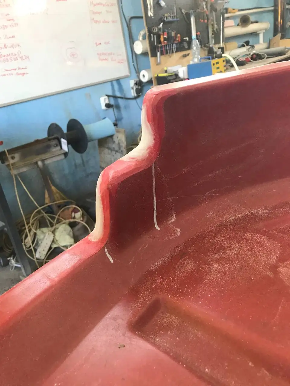 Foto 17 der Reparatur — Halmteiler-Reparatur am Schneidwerk — Juli 2024
