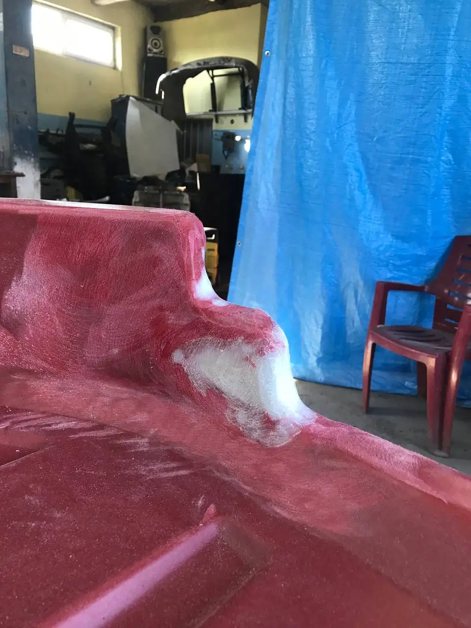 Foto 38 der Reparatur — Halmteiler-Reparatur am Schneidwerk — Juli 2024