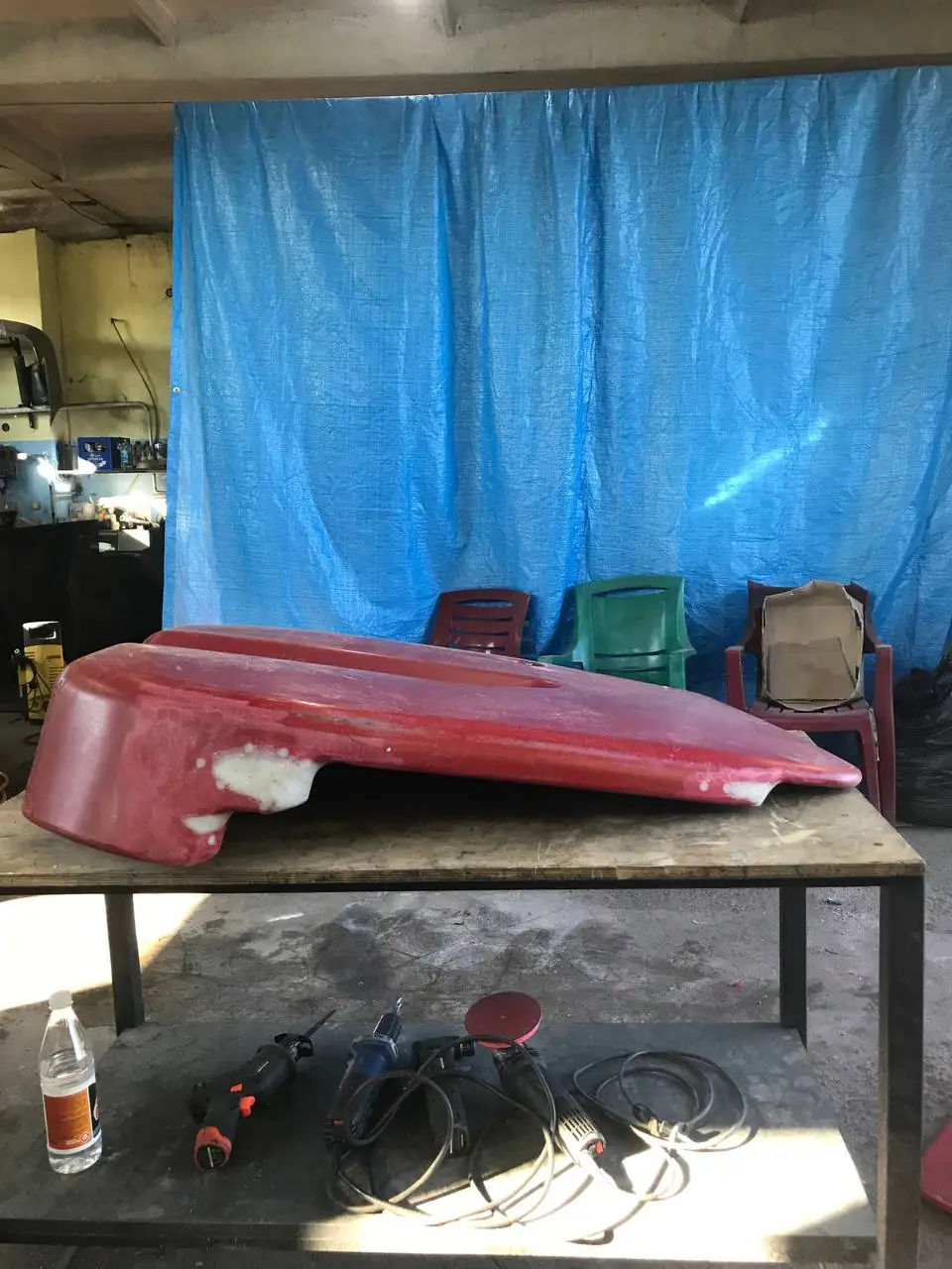 Foto 4 der Reparatur — Halmteiler-Reparatur am Schneidwerk — Juli 2024