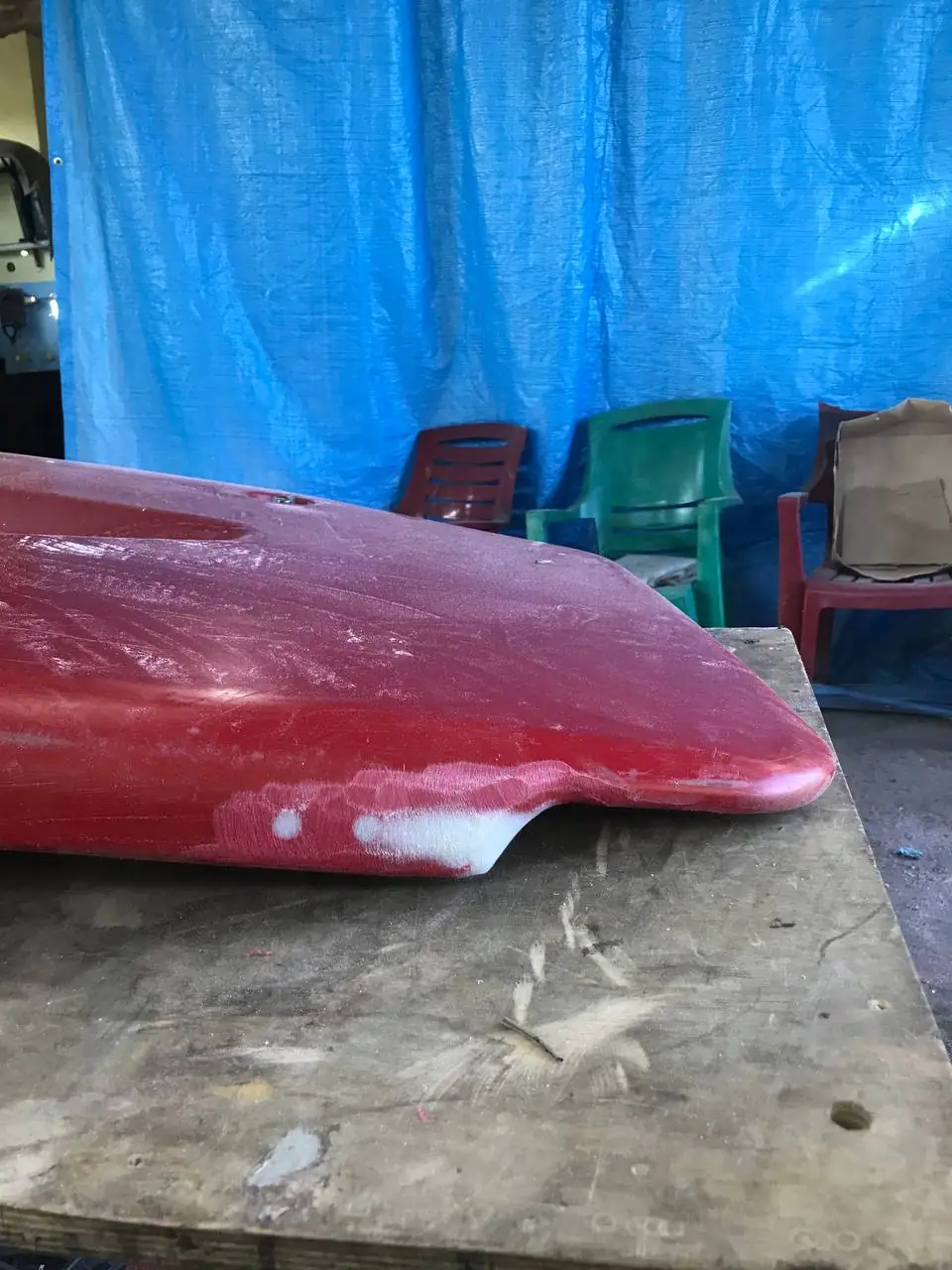 Foto 6 der Reparatur — Halmteiler-Reparatur am Schneidwerk — Juli 2024