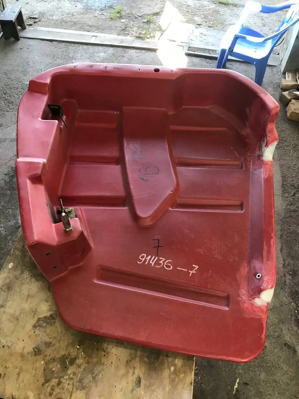 Foto 46 der Reparatur — Halmteiler-Reparatur am Schneidwerk — Juli 2024