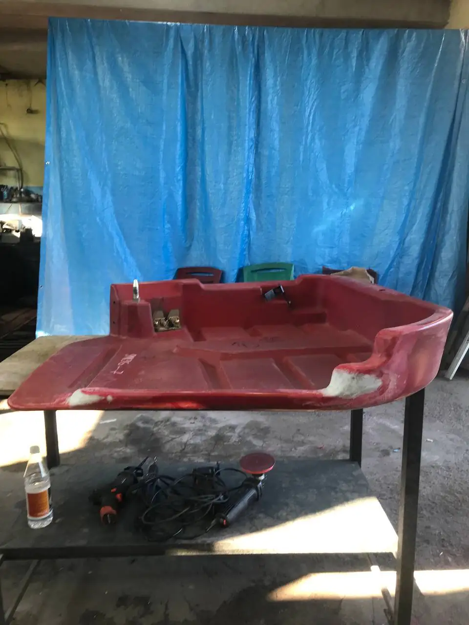 Foto 41 der Reparatur — Halmteiler-Reparatur am Schneidwerk — Juli 2024