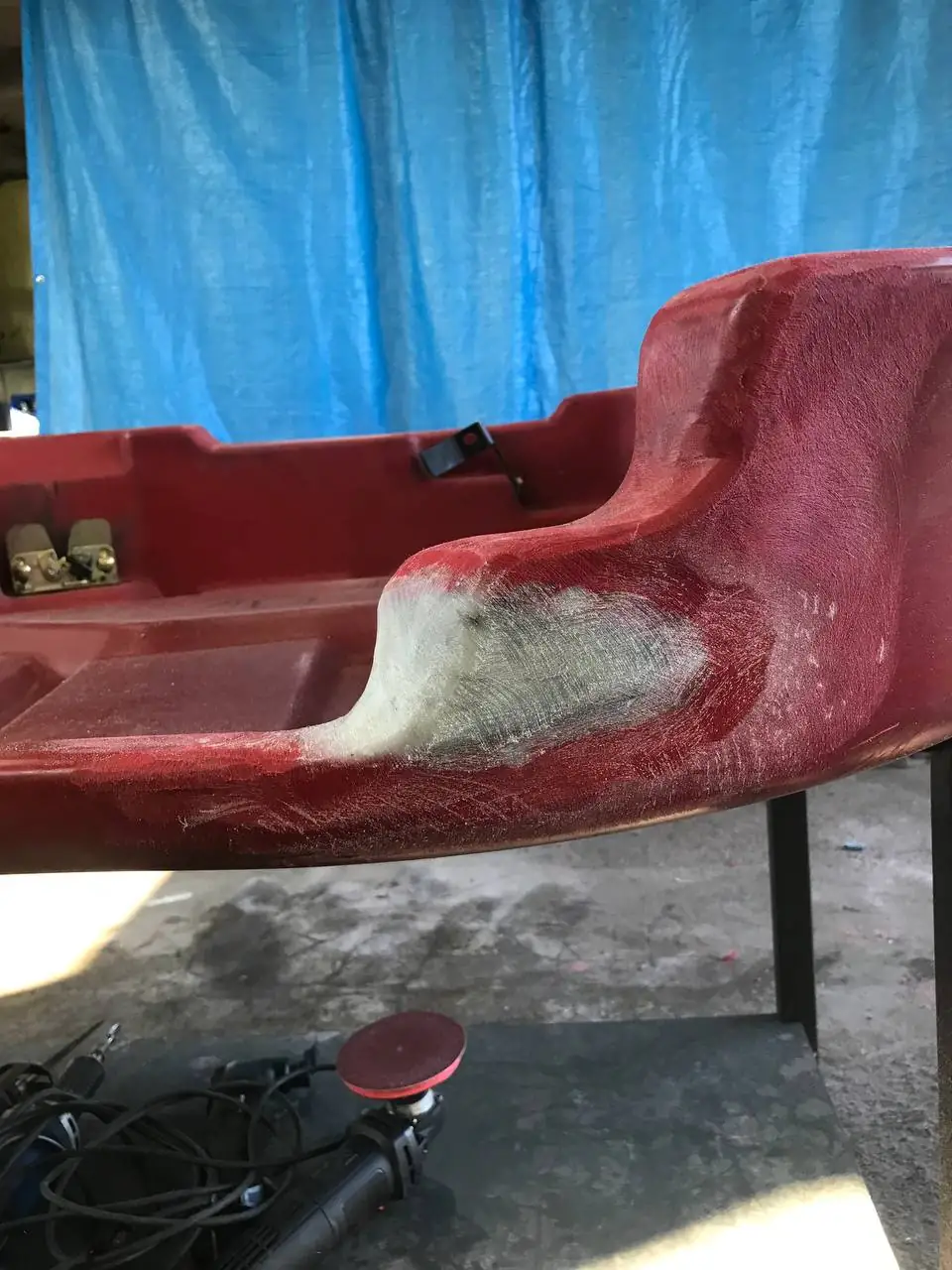 Foto 45 der Reparatur — Halmteiler-Reparatur am Schneidwerk — Juli 2024