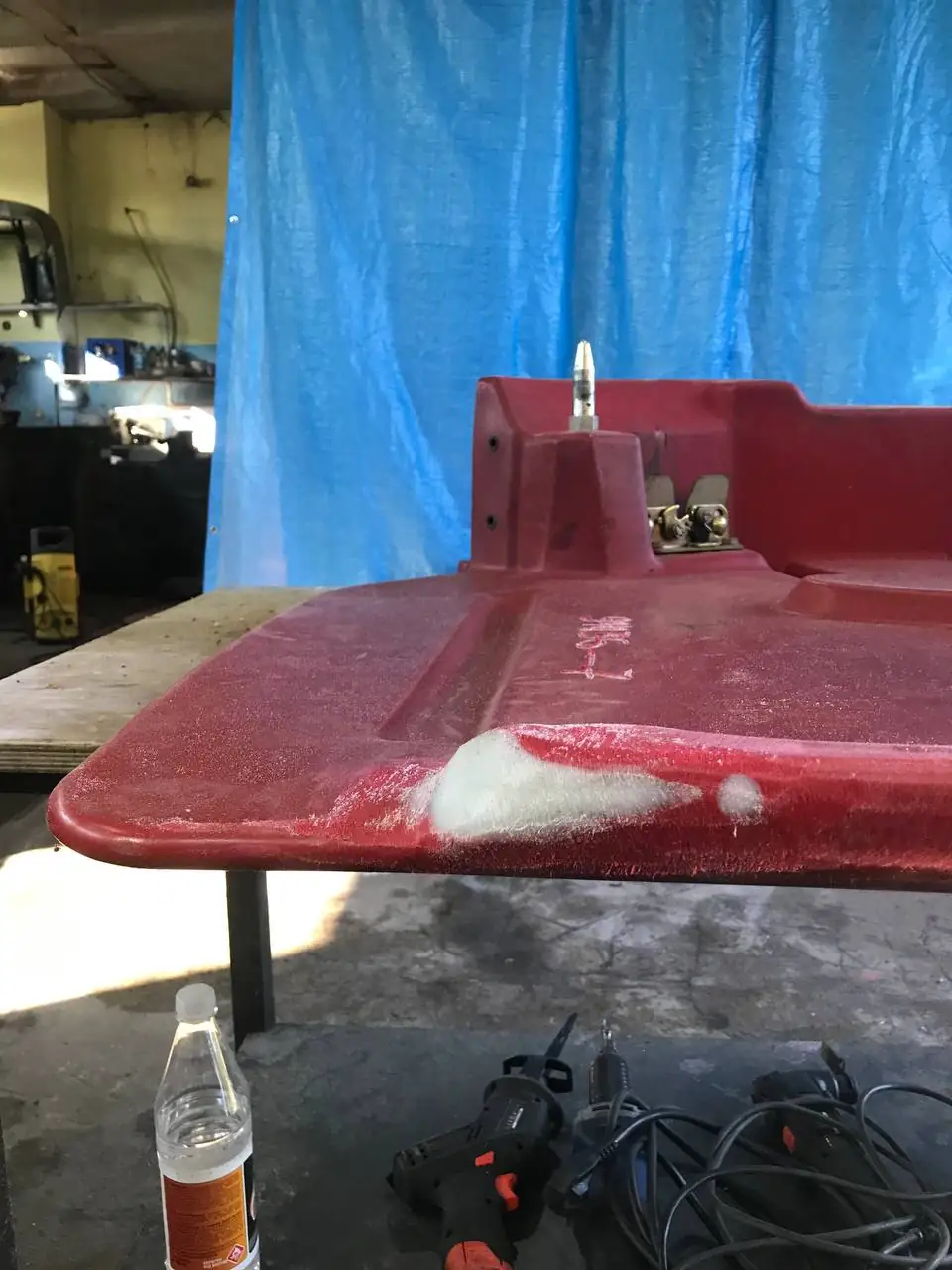Foto 39 der Reparatur — Halmteiler-Reparatur am Schneidwerk — Juli 2024