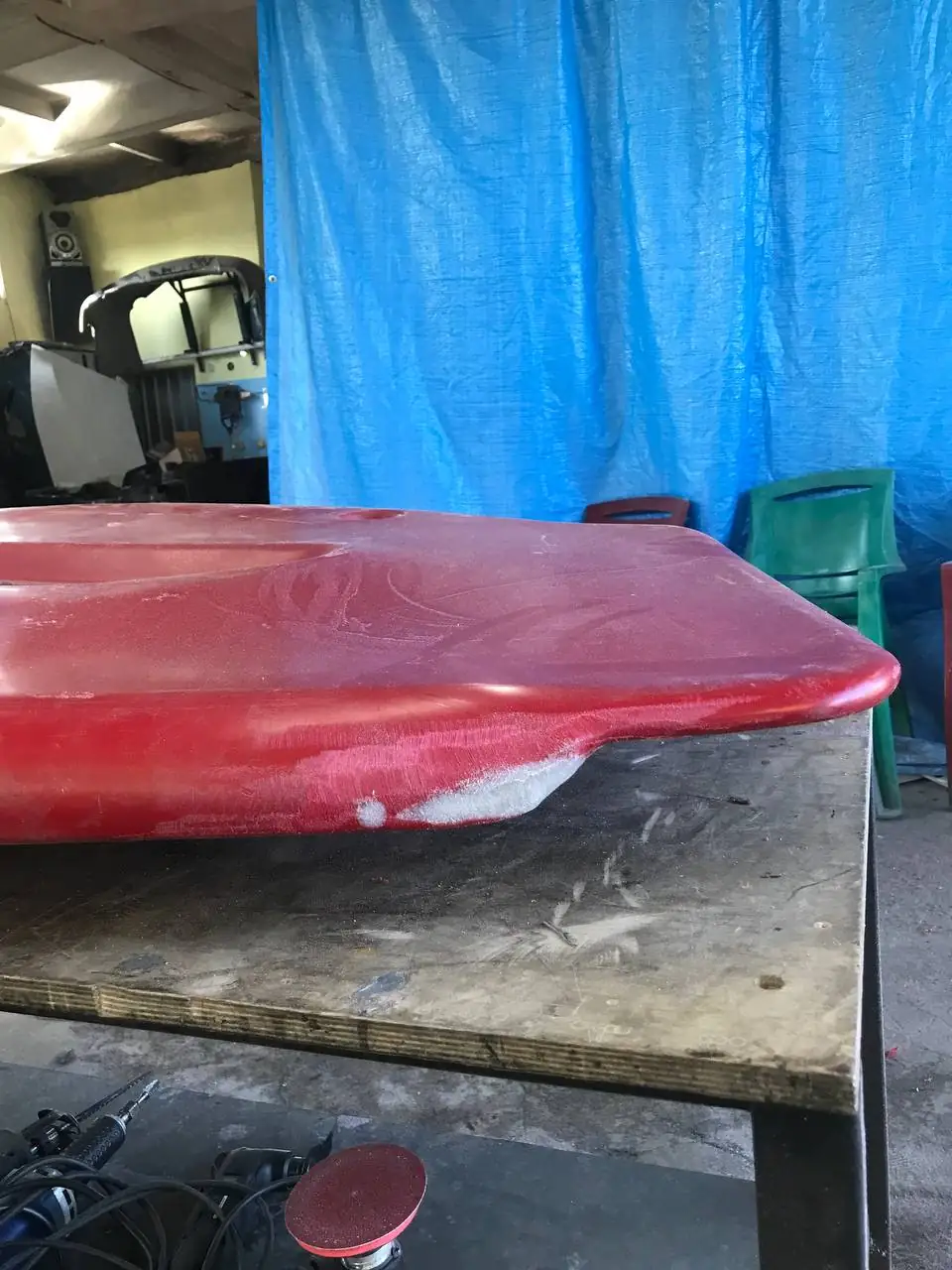 Foto 2 der Reparatur — Halmteiler-Reparatur am Schneidwerk — Juli 2024