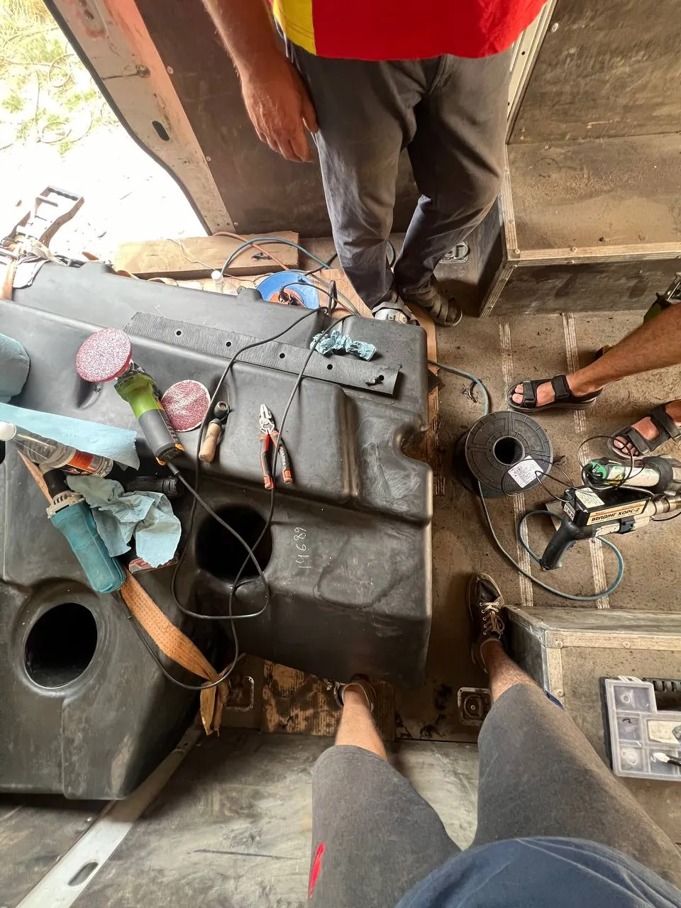 Foto 5 der Reparatur — Kraftstofftank-Reparatur Claas Lexion 670