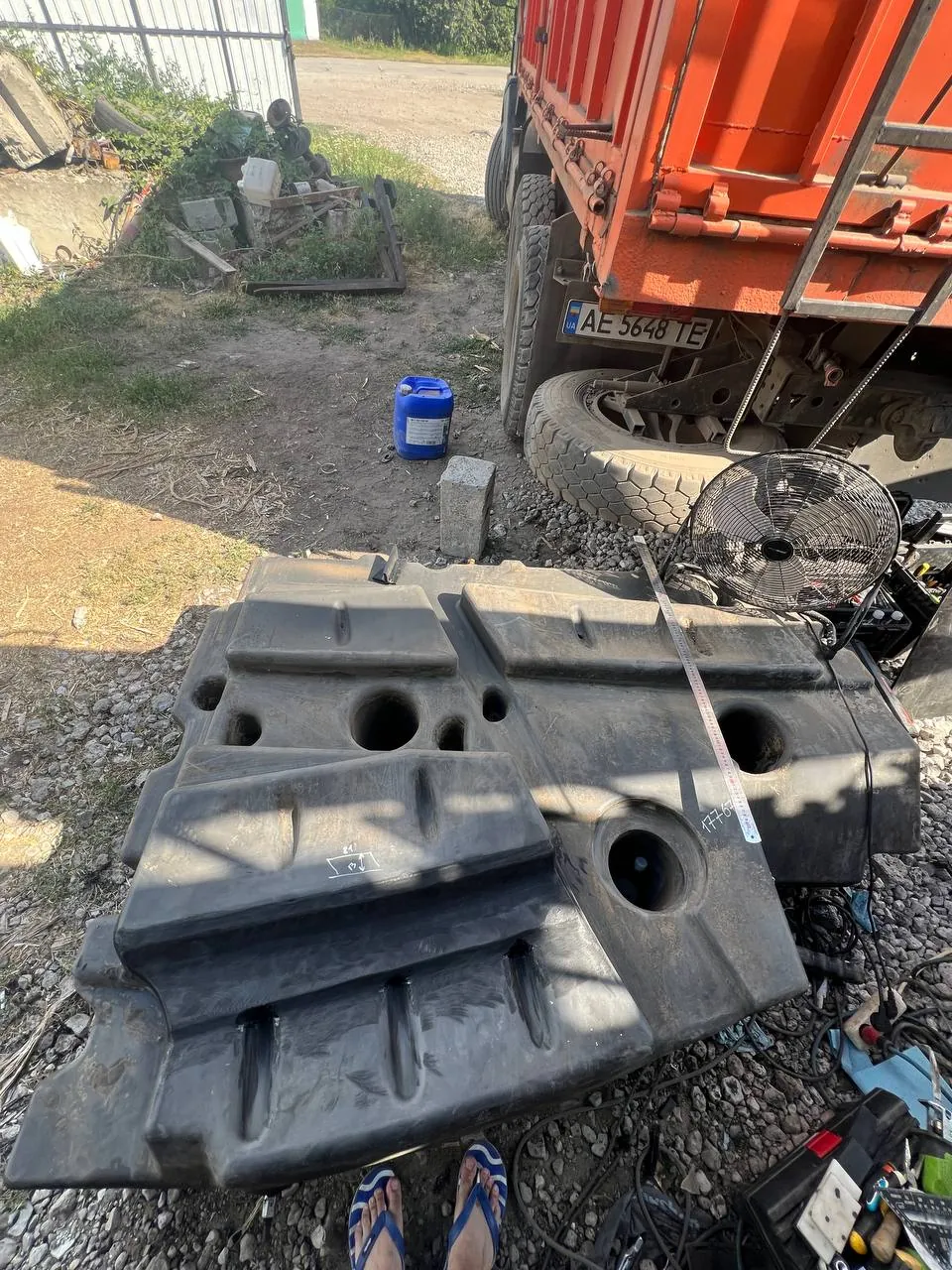 Kraftstofftank-Reparatur Claas Lexion 570