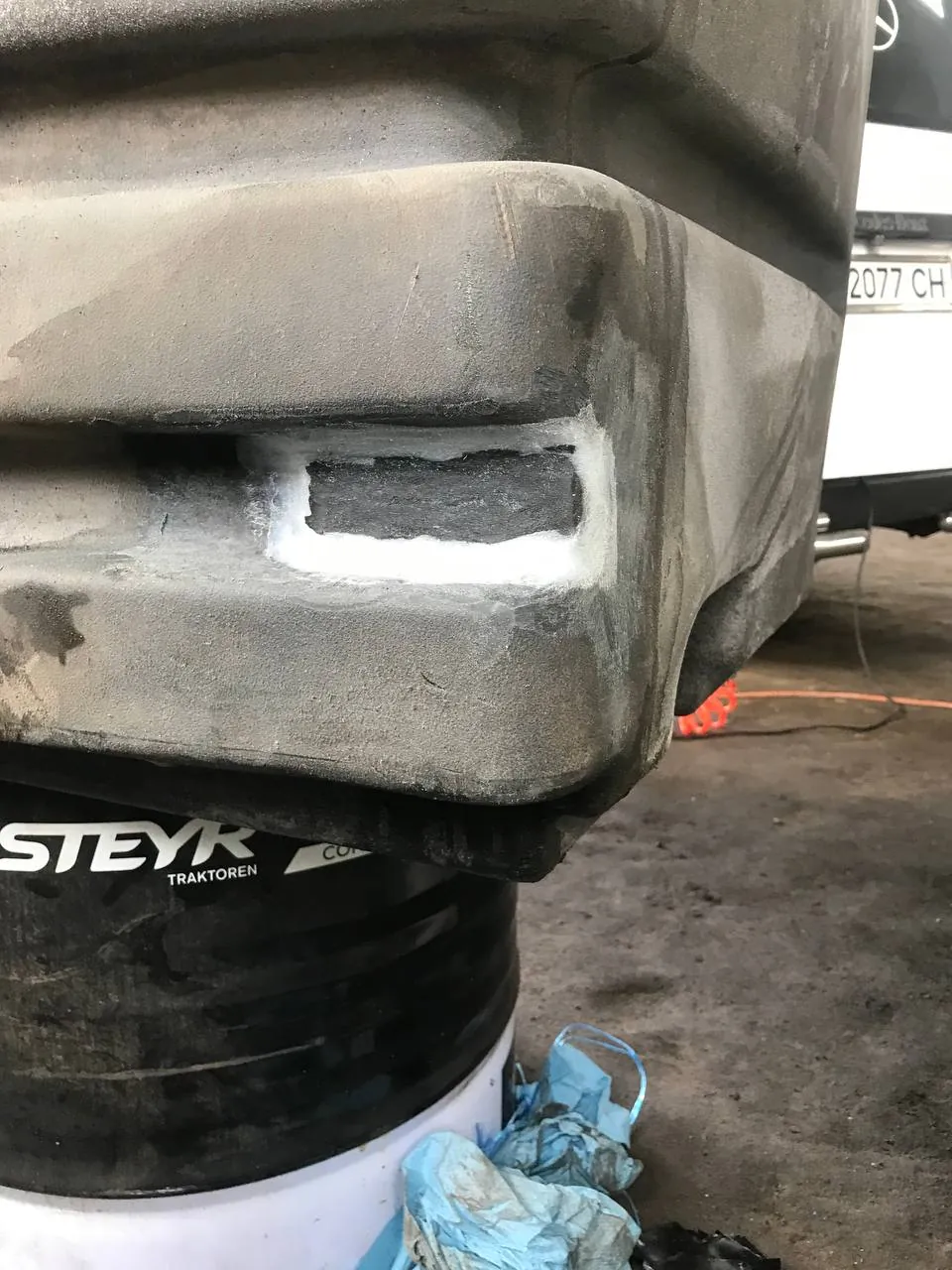 Foto 4 der Reparatur — Kraftstofftank-Reparatur Case 340 (3)
