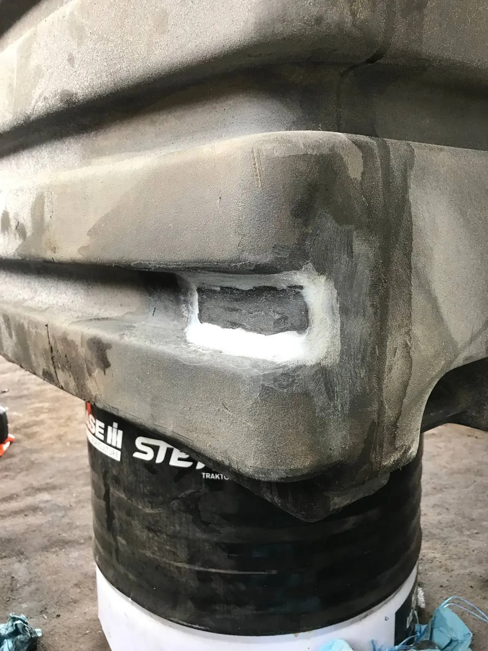 Foto 5 der Reparatur — Kraftstofftank-Reparatur Case 340 (3)