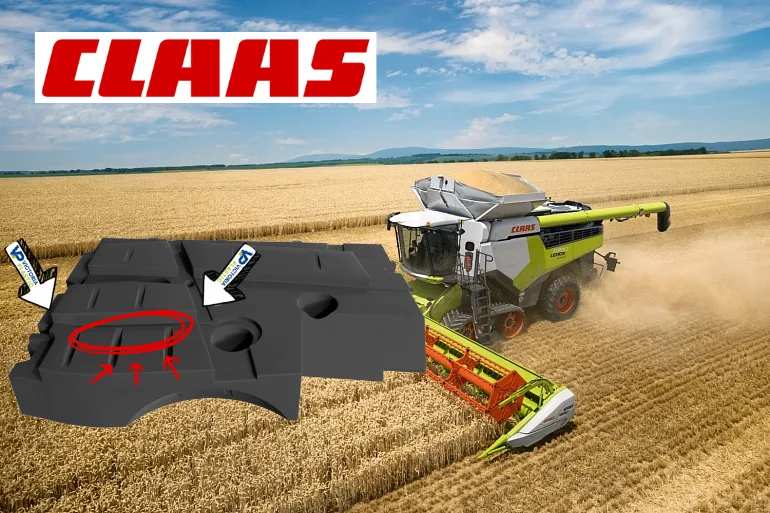 Modernisierung und Reparatur des Kunststoff-Kraftstofftanks eines Mähdreschers Claas Lexion